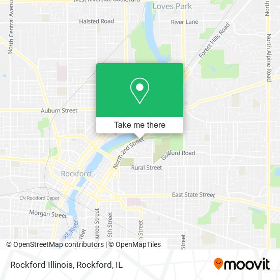 Rockford Illinois map