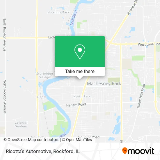 Ricotta's Automotive map