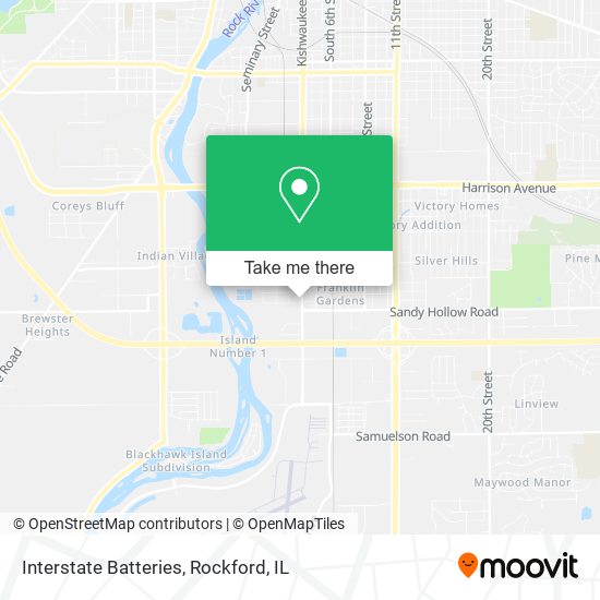 Interstate Batteries map