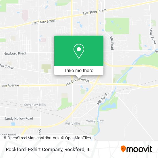 Rockford T-Shirt Company map