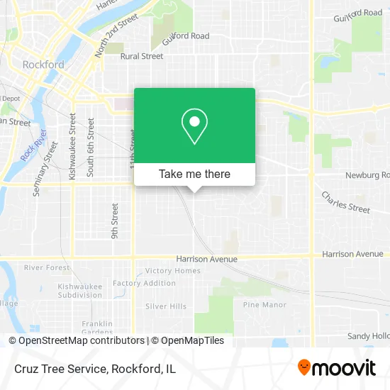 Cruz Tree Service map