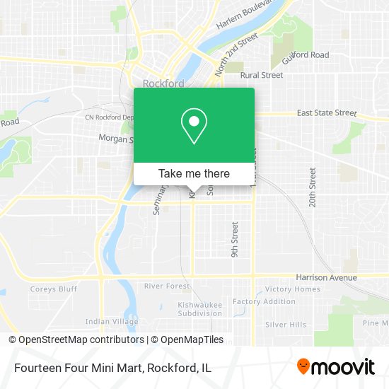 Fourteen Four Mini Mart map