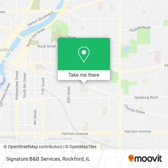 Signature B&B Services map