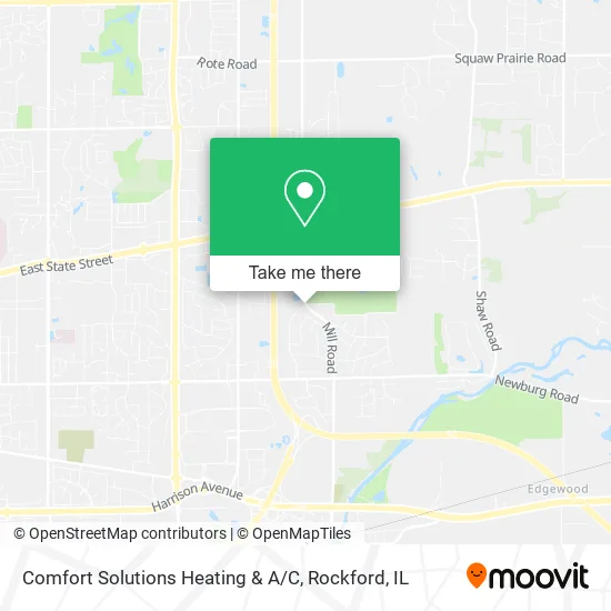 Comfort Solutions Heating & A / C map