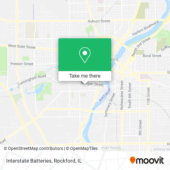 Interstate Batteries map