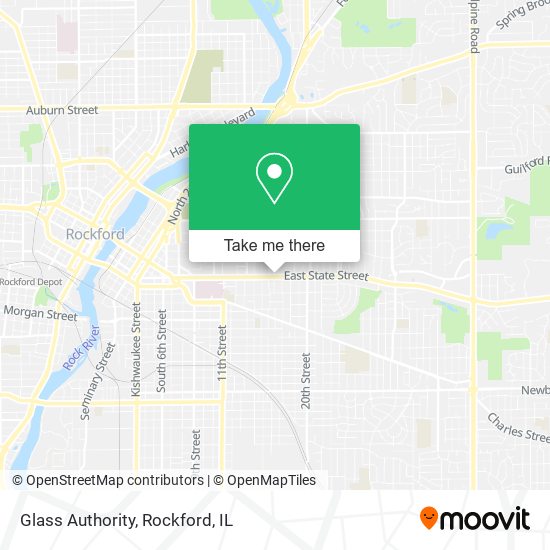 Mapa de Glass Authority