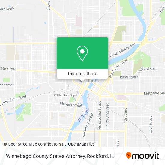 Mapa de Winnebago County States Attorney