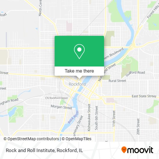 Mapa de Rock and Roll Institute