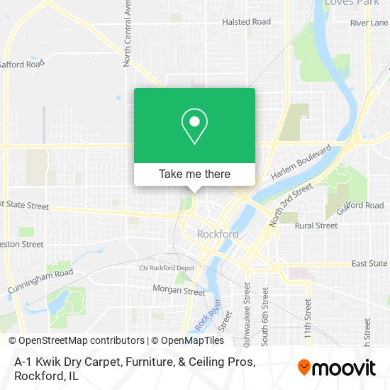 A-1 Kwik Dry Carpet, Furniture, & Ceiling Pros map