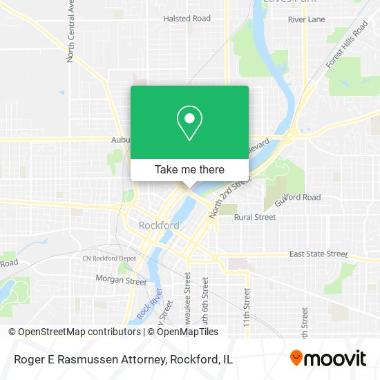 Roger E Rasmussen Attorney map