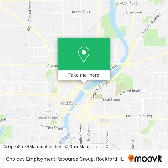 Choices Employment Resource Group map