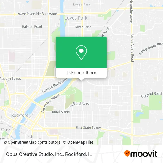 Opus Creative Studio, Inc. map
