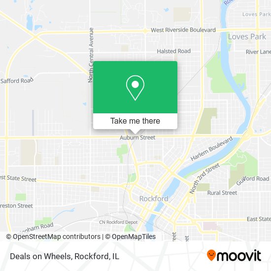 Deals on Wheels map