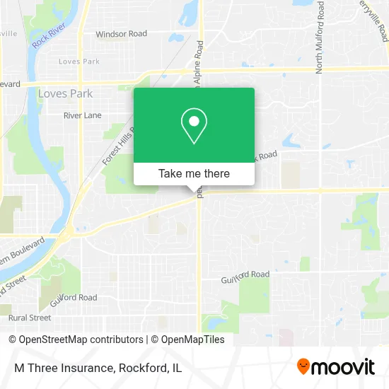 M Three Insurance map