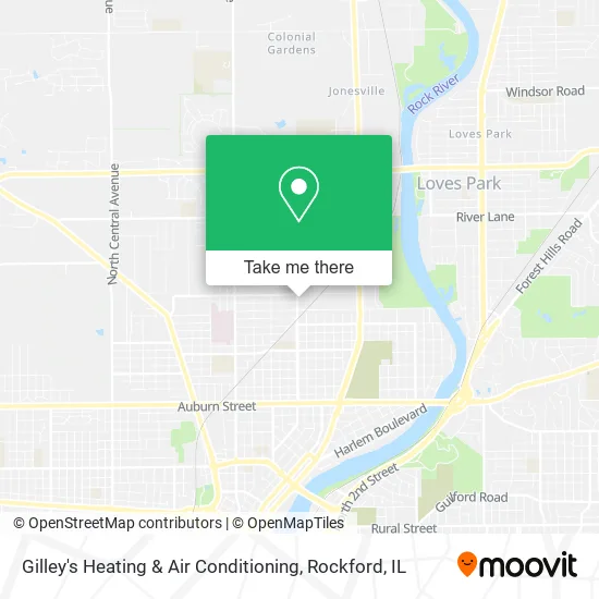 Gilley's Heating & Air Conditioning map