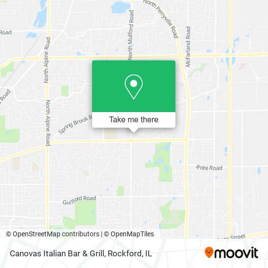 Canovas Italian Bar & Grill map