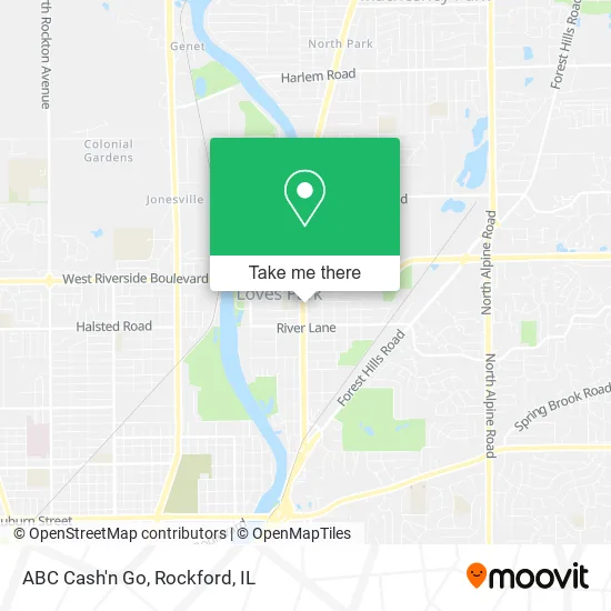 ABC Cash'n Go map