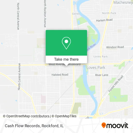 Cash Flow Records map