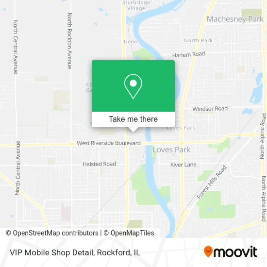 VIP Mobile Shop Detail map
