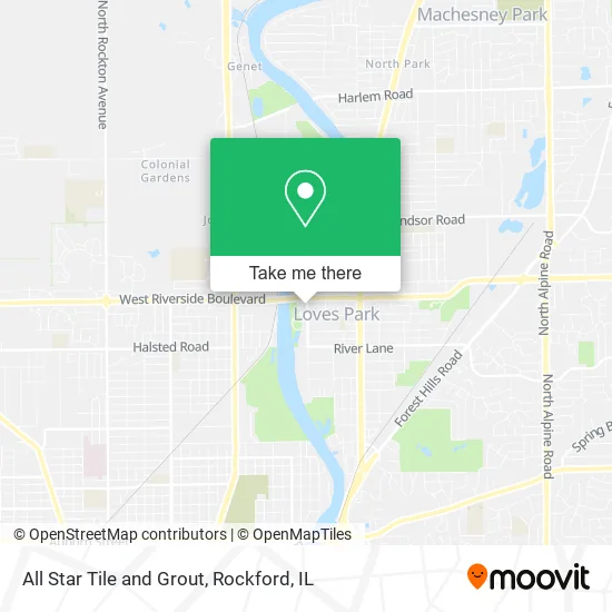 All Star Tile and Grout map