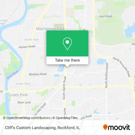 Cliff's Custom Landscaping map
