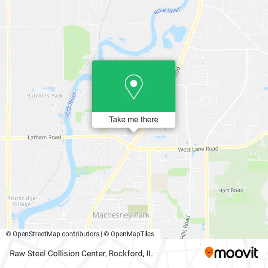Raw Steel Collision Center map