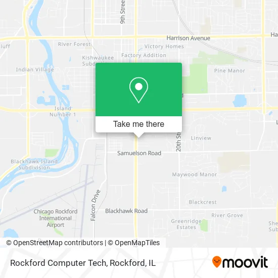 Rockford Computer Tech map
