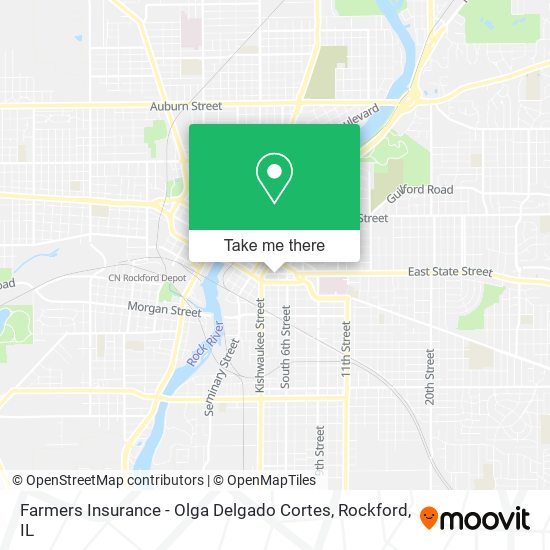 Farmers Insurance - Olga Delgado Cortes map