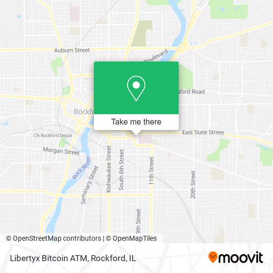 Mapa de Libertyx Bitcoin ATM