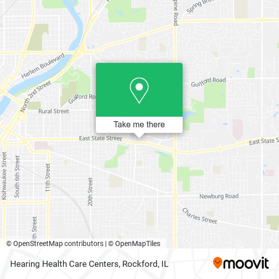 Hearing Health Care Centers map