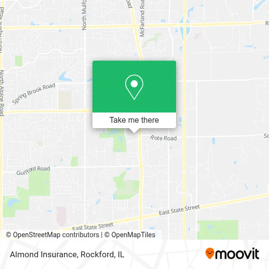 Almond Insurance map
