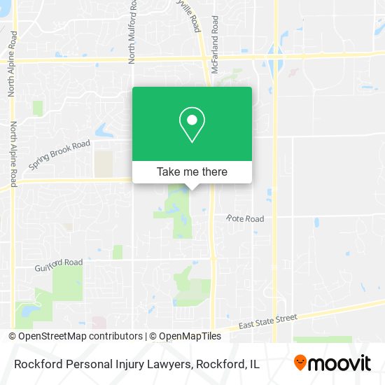 Rockford Personal Injury Lawyers map