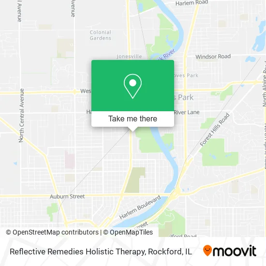 Reflective Remedies Holistic Therapy map