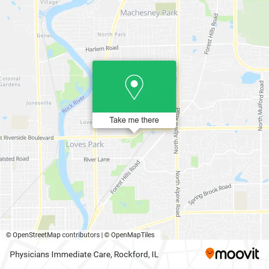 Physicians Immediate Care map