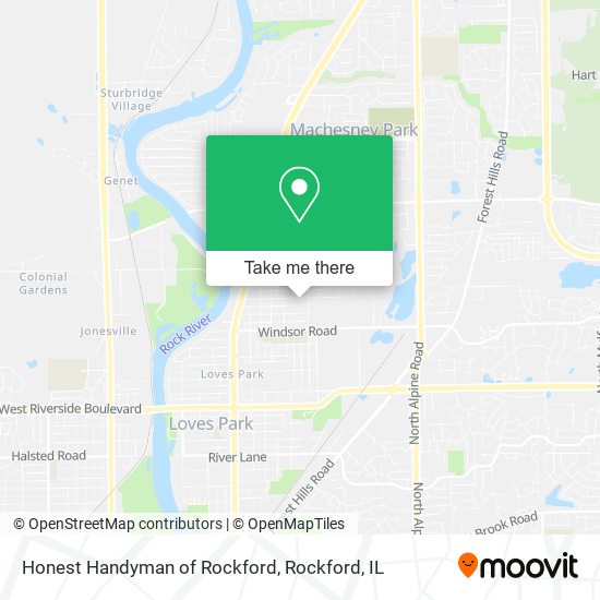 Mapa de Honest Handyman of Rockford