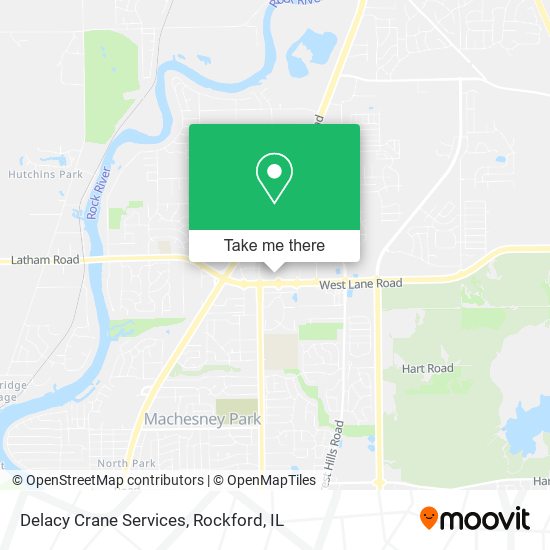 Delacy Crane Services map