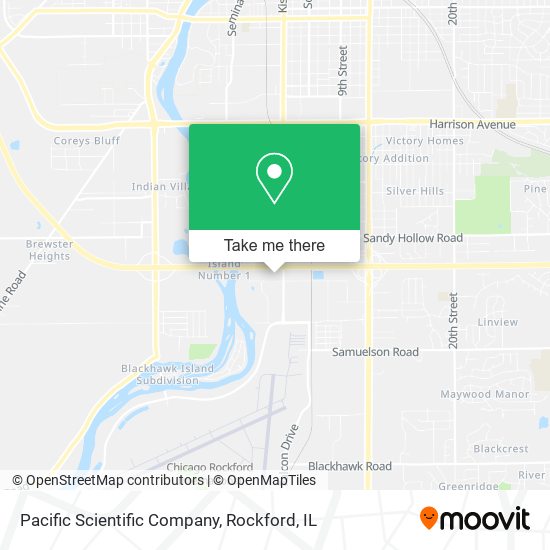 Pacific Scientific Company map