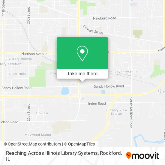 Reaching Across Illinois Library Systems map
