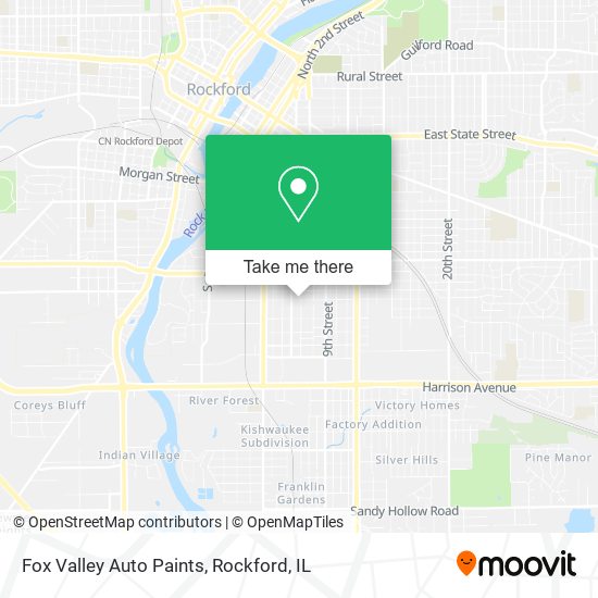 Fox Valley Auto Paints map