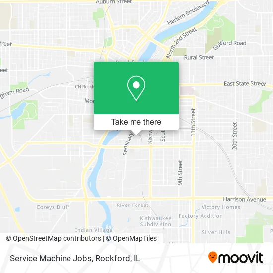 Service Machine Jobs map