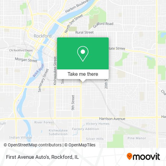 First Avenue Auto's map