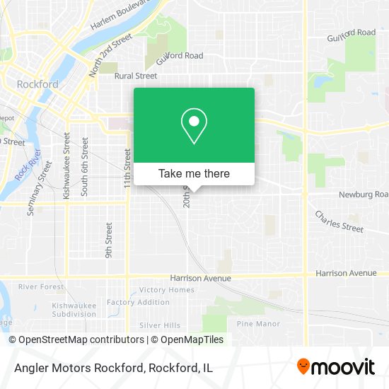 Mapa de Angler Motors Rockford