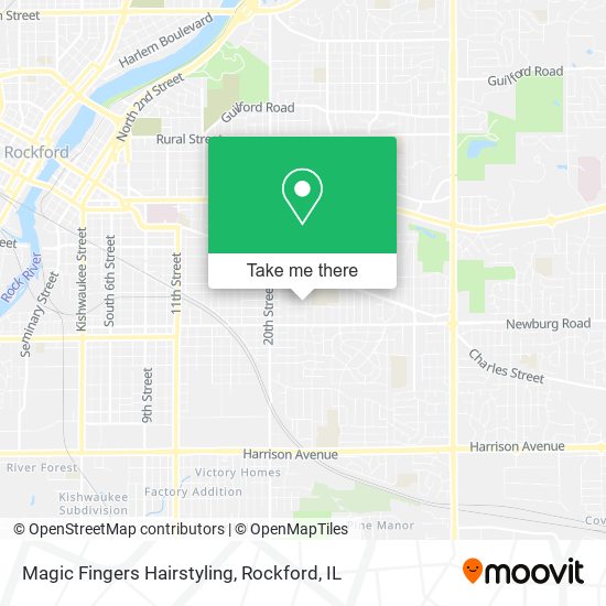 Magic Fingers Hairstyling map