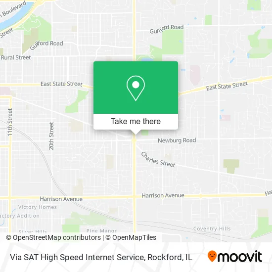 Via SAT High Speed Internet Service map
