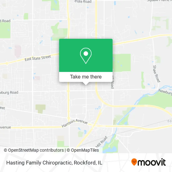 Hasting Family Chiropractic map