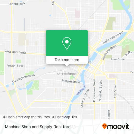 Machine Shop and Supply map