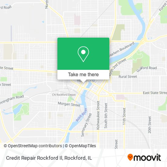 Credit Repair Rockford Il map