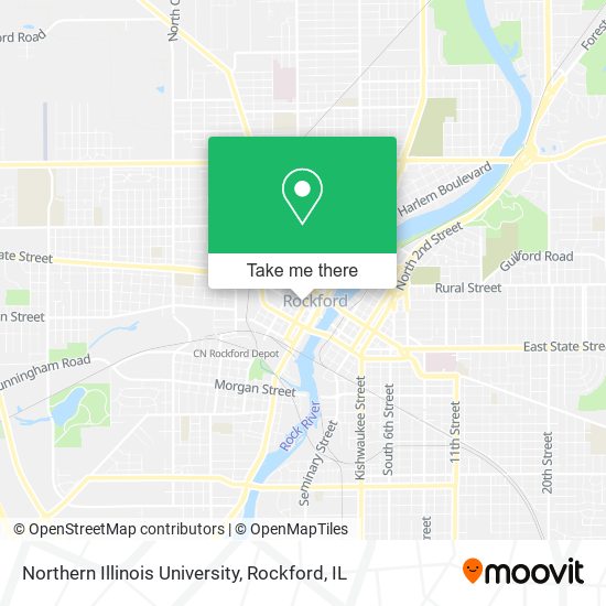 Mapa de Northern Illinois University