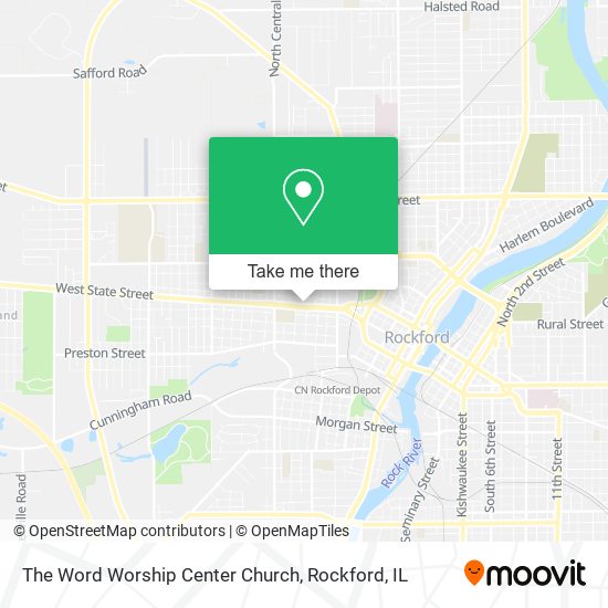 The Word Worship Center Church map