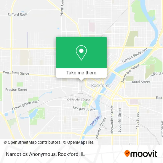 Narcotics Anonymous map